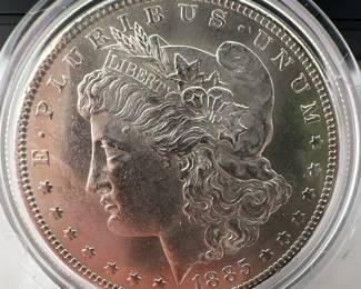 1885-O Morgan Silver Dollar Coin
