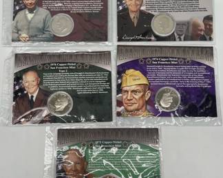 (6) Eisenhower Proof Dollar Coins
