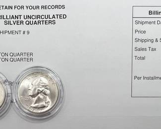 1946-S & 1947-S Brilliant Uncirculated Washington Quarters
