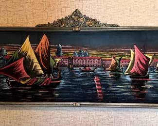 Black Velvet Boat Scene
