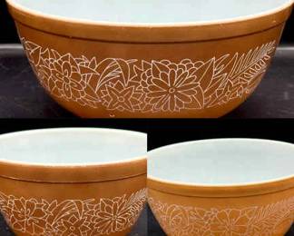 (3) Vintage Pyrex Woodland Bowls
