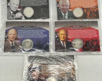 (5) Silver Proof Eisenhower Dollar Coins 1971S & More
