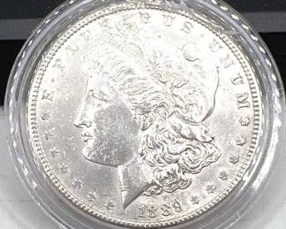 1889 Morgan Silver Dollar Coin

