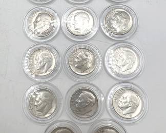 (14) Silver Roosevelt Dimes
