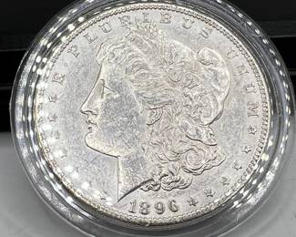1896 Morgan Silver Dollar Coin

