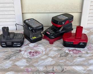 Batteries And Charger Bases
