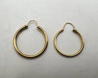 14 Karat Gold Hoops
