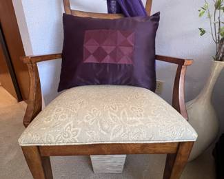Armed chair from the dining room set.