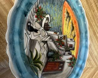 Painted dish