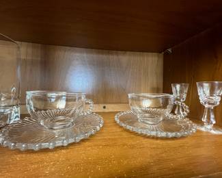 Vintage Candlewick Cups & Saucers