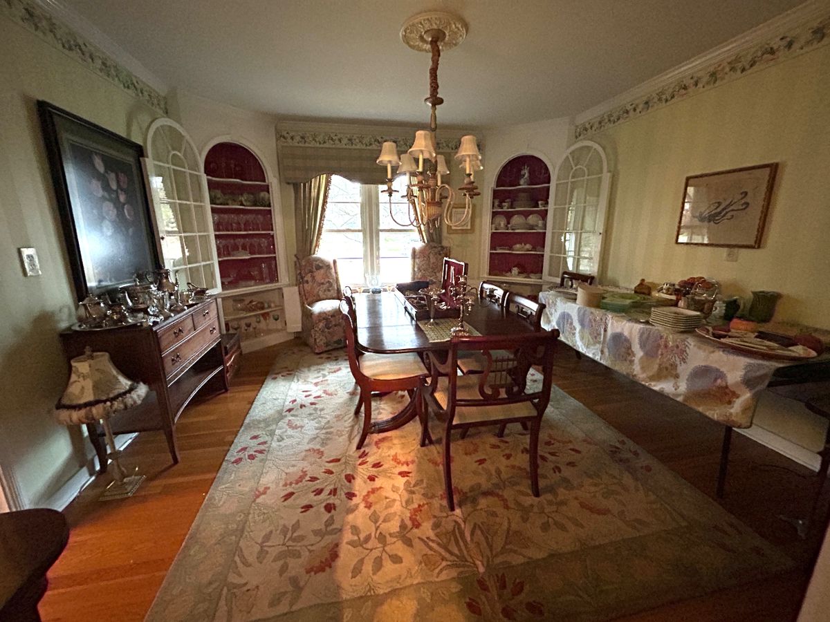 Dining room, located to the left of the front door entrance. Through the front living room.
