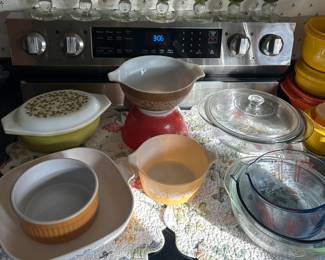 Corningware and Pyrex. 