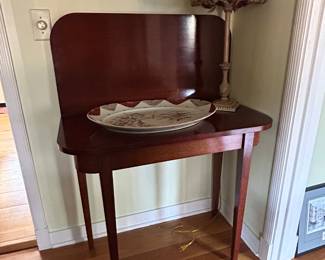 Vintage Mahogany Flip Top Table