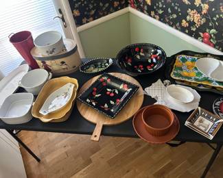 Laurie Gates Ware Cherry Pattern