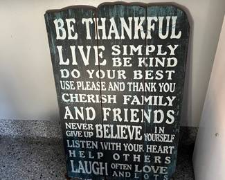 Thankful sign