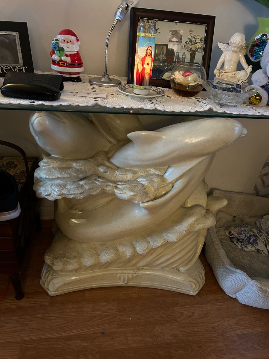 Dolphin Pedestal Table
