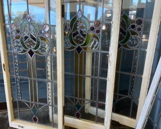 Antique stained glass windows