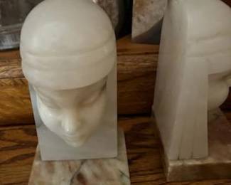 Marble and Geode Bookends