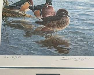 The Third Annual Conservation Stamp and Print  "The Suitors" by John Seerey-Lester 1989