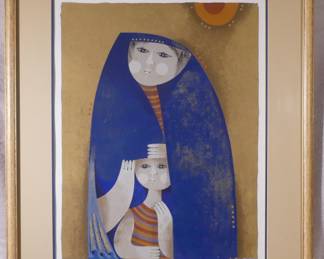 s brisssamilitho198 of 250framedmother and child23.25w x28.5 t$200
