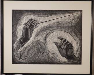 s conductorshandsetchingframed25 w x 20.75 t