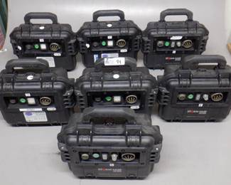 LOT OF 7 PELICAN IM 2050 CASES WITH POWER PACKS