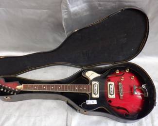 F-HOLE GUITAR WITH CASE