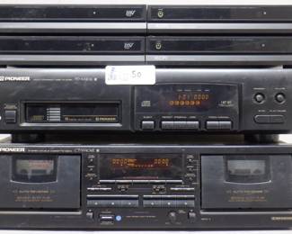 LOT ELECTRONICS INCLUDING PIONEER PD-M406, CT-W404R AND ORE