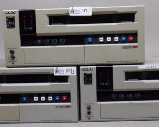 LOT OF 3 SONY UVW-1800 BETACAM SP