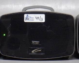 LOT OF 3 CALIFONE PA319 POWERED SPEAKERS