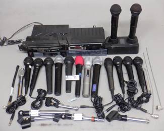 LOT WIRELESS MICS, RECEIVERS AND MORE