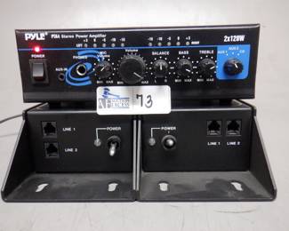LOT OF 3 ELECTRONICS INCLUDING TELECAST RINGNECK, PYLE 2X120W STEREO POWER AMP