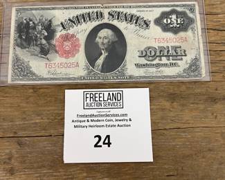 Series of 1917 United States Currency ONE DOLLAR BILL
