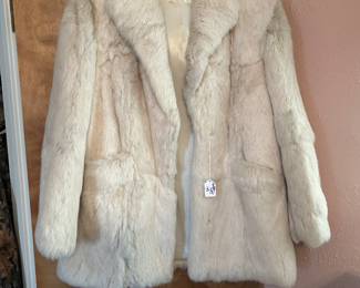 Rabbit fur coat