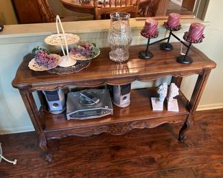 French Provincial sofa table