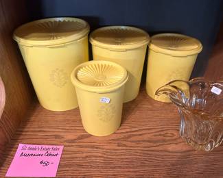 Vintage Tupperware canister set