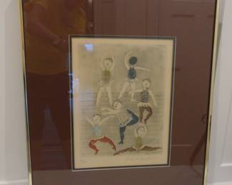 Aquatint by Graciela Rodo Boulanger Ballet/Signed