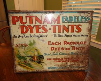Putnam Fadeless dyes Tints Store Display
