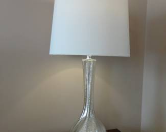 Speckled Mercury Tear Drop Lamp. 29"