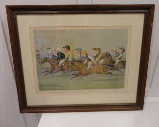Vanity Fair The Winning Post by J Watts (1888)