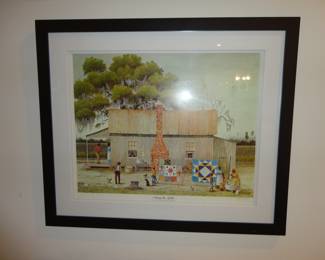 Airing the Quilts by Jack Meyers/ Signed