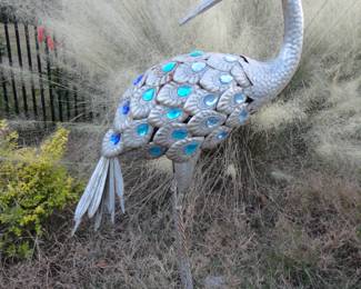 Standing Crane Garden Art