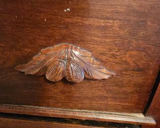 Handles on chest of drawers