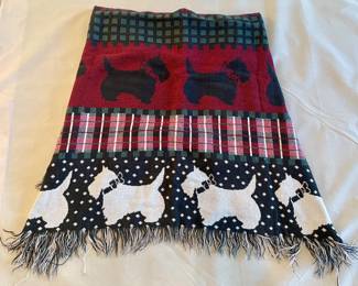 Scottie dog throw blanket 