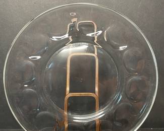 Pyrex glass egg plate 