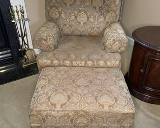 Thomasville armchair and ottoman 