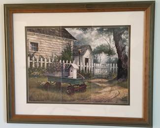 Artist signed Humphries vintage painting 