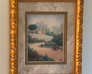 Artist signed landscape, Ojeda