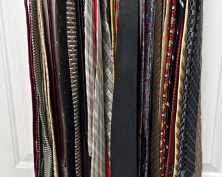 Collection of men’s silk ties