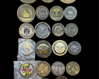 US Military Challenge Coins assorted, Boeing aircraft Brass token, United We Stand 9/11 Coin